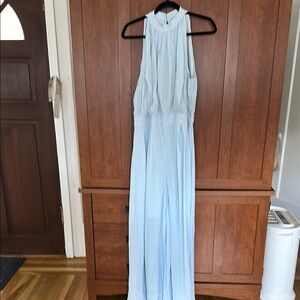 Elegant Light Blue Sleeveless Jumpsuit